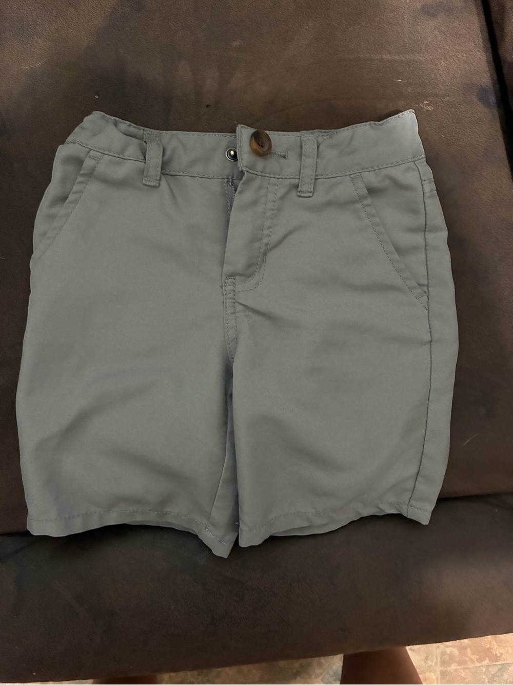 Cat & Jack Gray Pull-On Flat-Front Kids Shorts